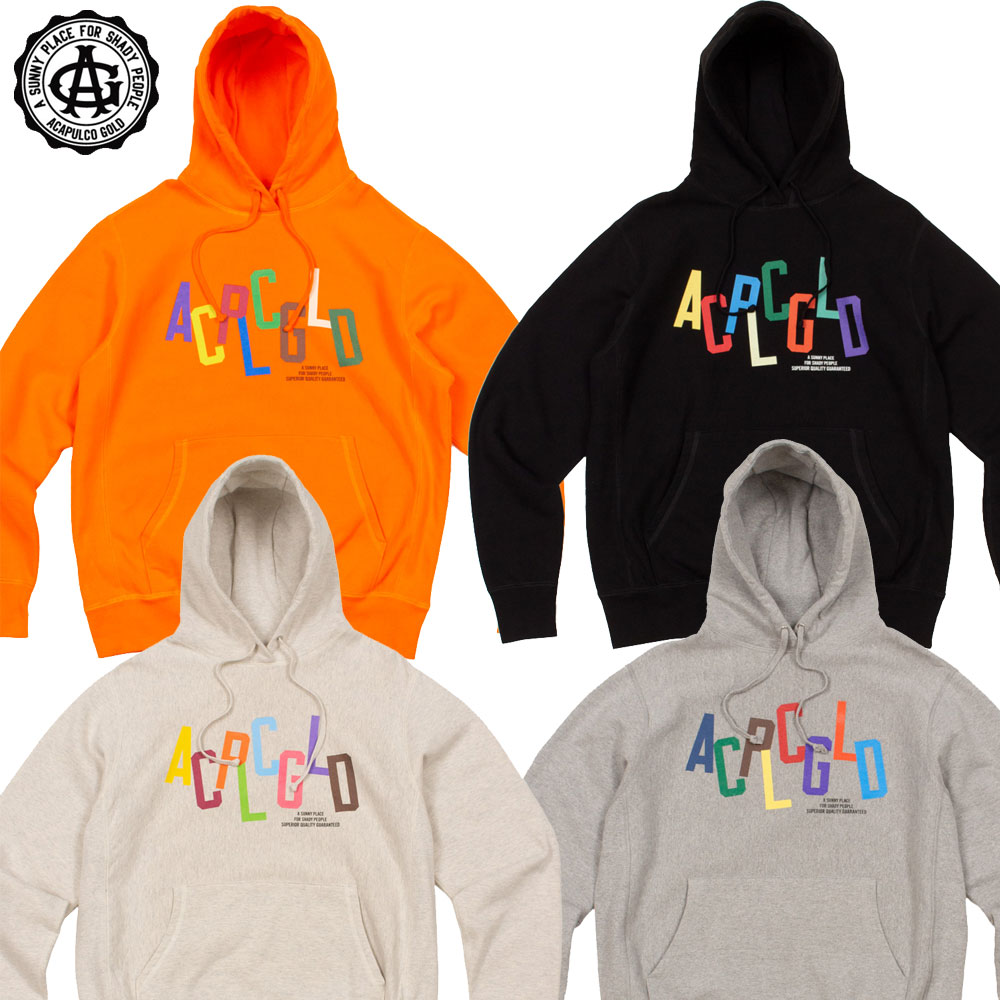 【Acapulco Gold/アカプルコゴールド】プルオーバーパーカー/MULTI PULLOVER HOODED SWEATSHIRTスウェットフーディー ストリート スケーター メンズ レディー