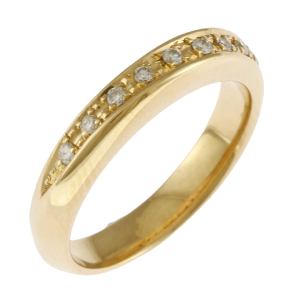 タサキ リング 指輪 8.5号 18金 K18イエローゴールド ダイヤモンド TASAKI 中古 美品