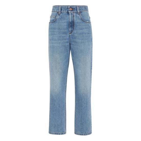 BRUNELLO CUCINELLI Women Denim Pants MA095P5758 C9012 BLUE