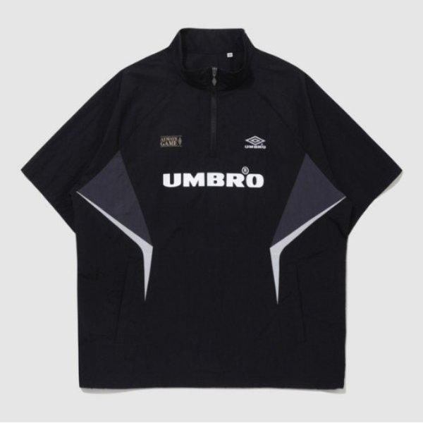 ジャケット LQC UQ223CWT52-BLK BLOKE 半袖スタンドネックアノラック / BLACK