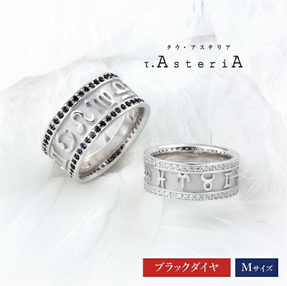 τ-Ast eri A SV タウアステリア リング 幅 Mサイズ ブラックダイヤ