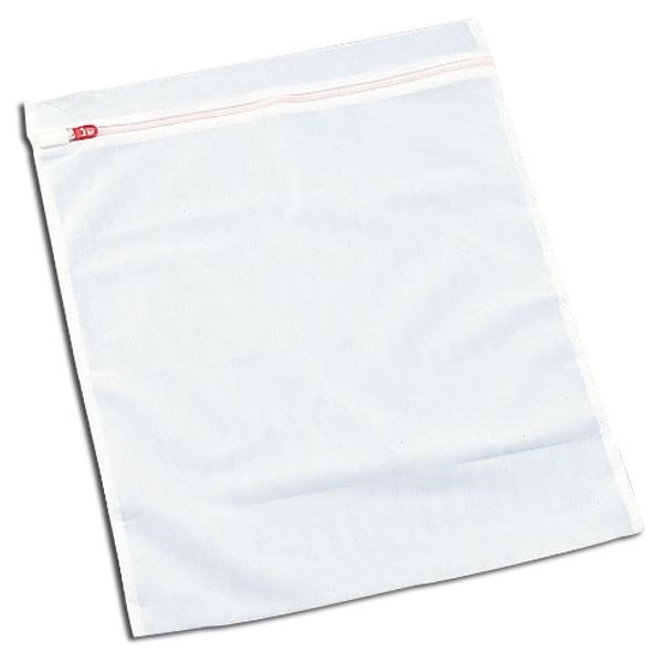 （まとめ） 洗濯ネット/洗濯用品 角型 大 メッシュタイプ ファスナーカバー付き ガードネット 200個セット