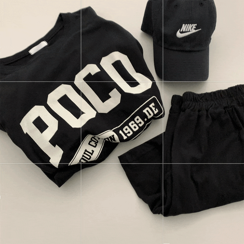 韓国の女性ファッション / レタリングオーバーフィットトレーニングセット op1189 4,664円