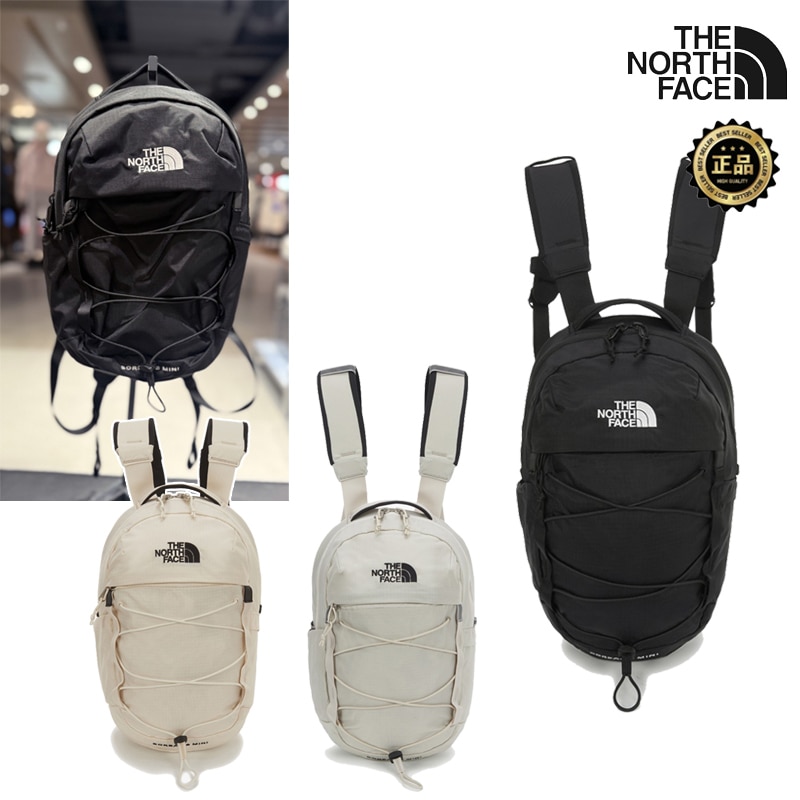NM2DS07 BOREALIS MINI BACKPACK 26SS 9L フロントバンジー タブレット収納 メッシュポケット 撥水 小さめ デイリー 旅行 韓国っぽ コーデ提案 Tシャツ デニム
