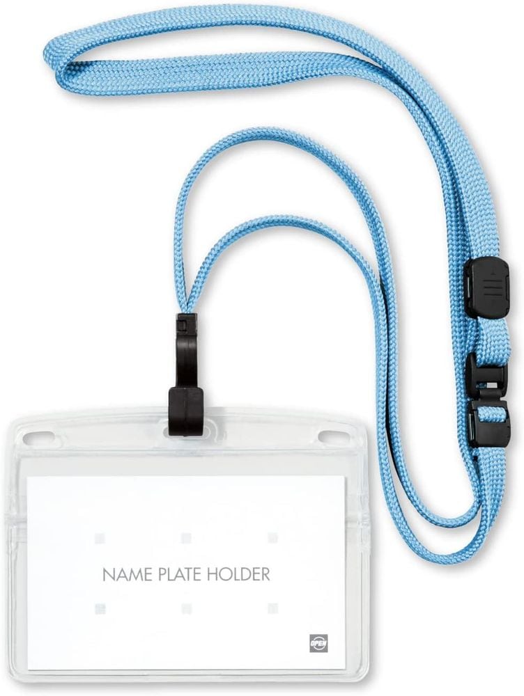 （まとめ買い）オープン工業 吊り下げ名札 ソフトヨコ名刺 フック式 10枚 ミントブルー NL-22-MBU [x3]