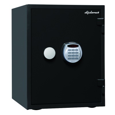 ディプロマット デジタルテンキー式 デザイン 金庫 (R3) 60分耐火耐水 内容量36L 警報アラーム付 A530R3WRBLACK ブラック