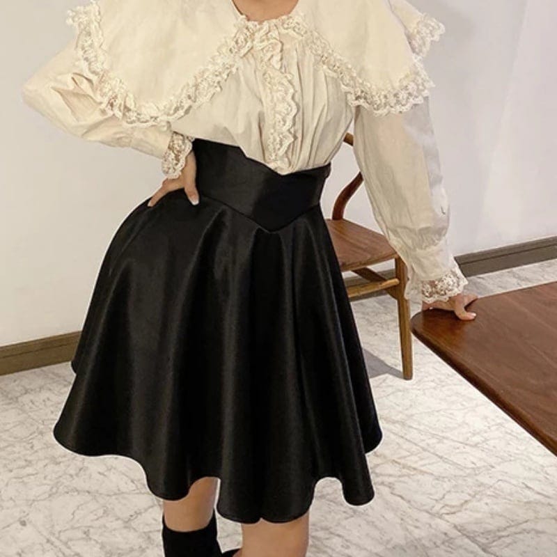 レディース スカート レザースカート PUレザー フレアスカート プリーツスカート ミニスカート