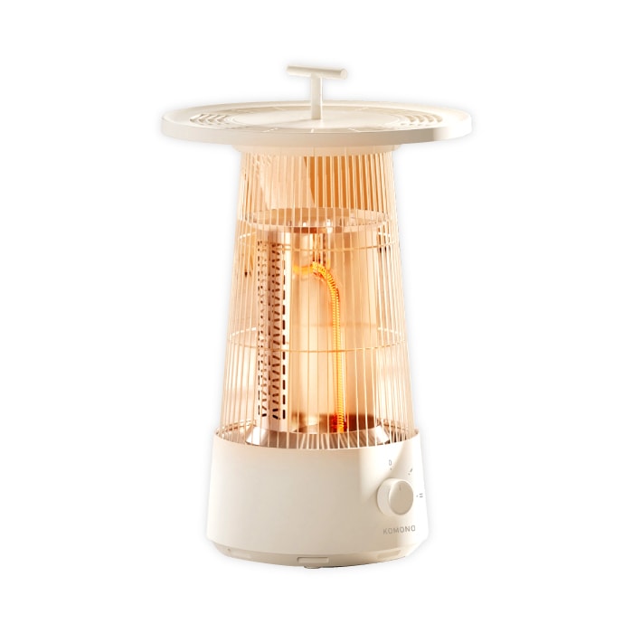 ヒーター 電気ストーブ カーボンヒーター 省エネ 遠赤外線 上部トレイ付き ストーブ 暖房 速暖 お茶ポット お茶保温機能付 電気ヒーター あったか 静音 ドリンクウォーマー カップウォーマー 360