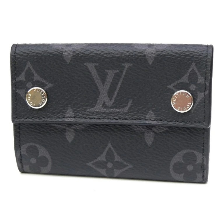 ルイ・ヴィトン LOUISVUITTON 三つ折り財布 ディスカバリー・コンパクト ウォレット M67630 モノグラム・エクリプス 【中古】(67785)