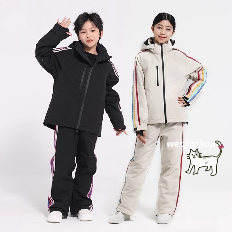 スノーボードウェア 2024 2025 上下セット 子供 キッズ アウター ジャケット パンツ ズボン ウィンタースポーツ 男の子 女の子 韓国風 防水 防寒 スノーウェア スキーウェア スノボウェア 11,514円