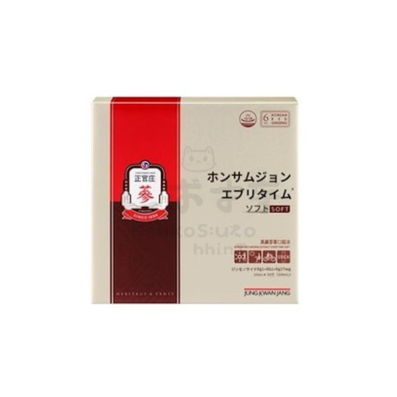 紅参精エヴリタイム30包(10ml*10包*3箱/携帯型紅参エキス)