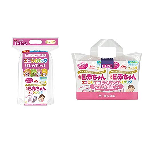 【セットで便利】森永 E赤ちゃんエコらくパック はじめてセット+詰め替え用