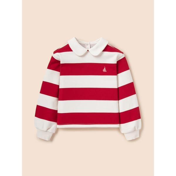 [BEANPOLE KIDS] ガールズ ストライプ ボーダー スウェットシャツ レッド (BI5141G026)