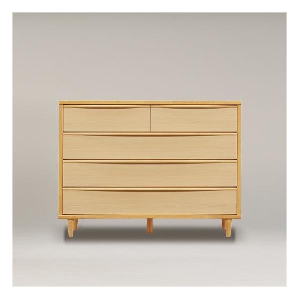 脚付き120-4段ローチェスト/　収納4段整理たんす　衣替え　完成品/カラー2色対応チェスト