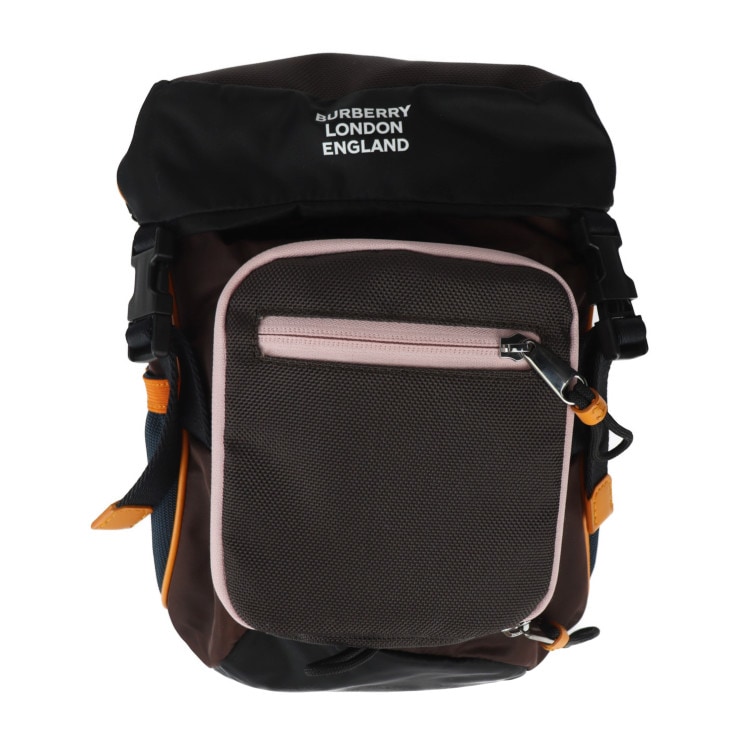 新古未使用展示品 BURBERRY バーバリー ボディバッグ 8017099 ML LEO NB0 110985 A1201 レオ ナイロン ブラウン シルバー金具 ショルダー【本物保証】