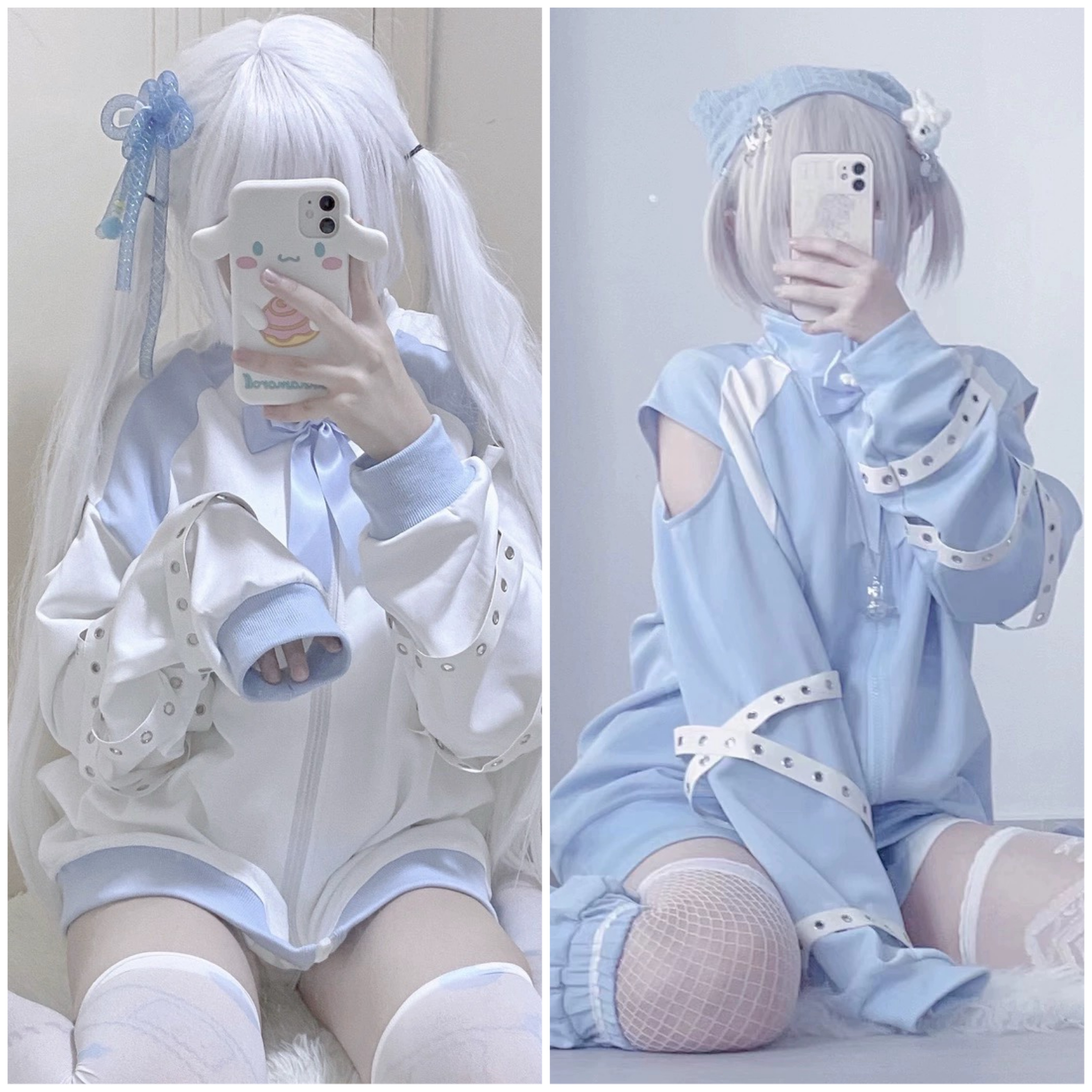 Qoo10] 天使界隈 ジャージ 水色界隈 白 コスプ : レディース服