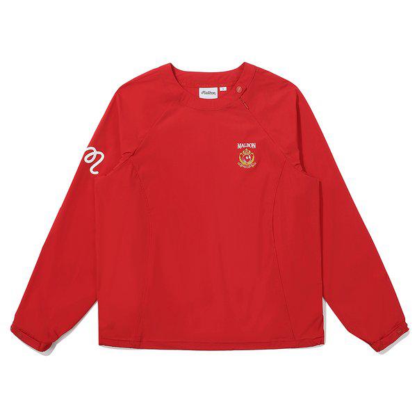 [マルボン公式] ワッペンポイントラウンドネックピステ RED (WOMAN)