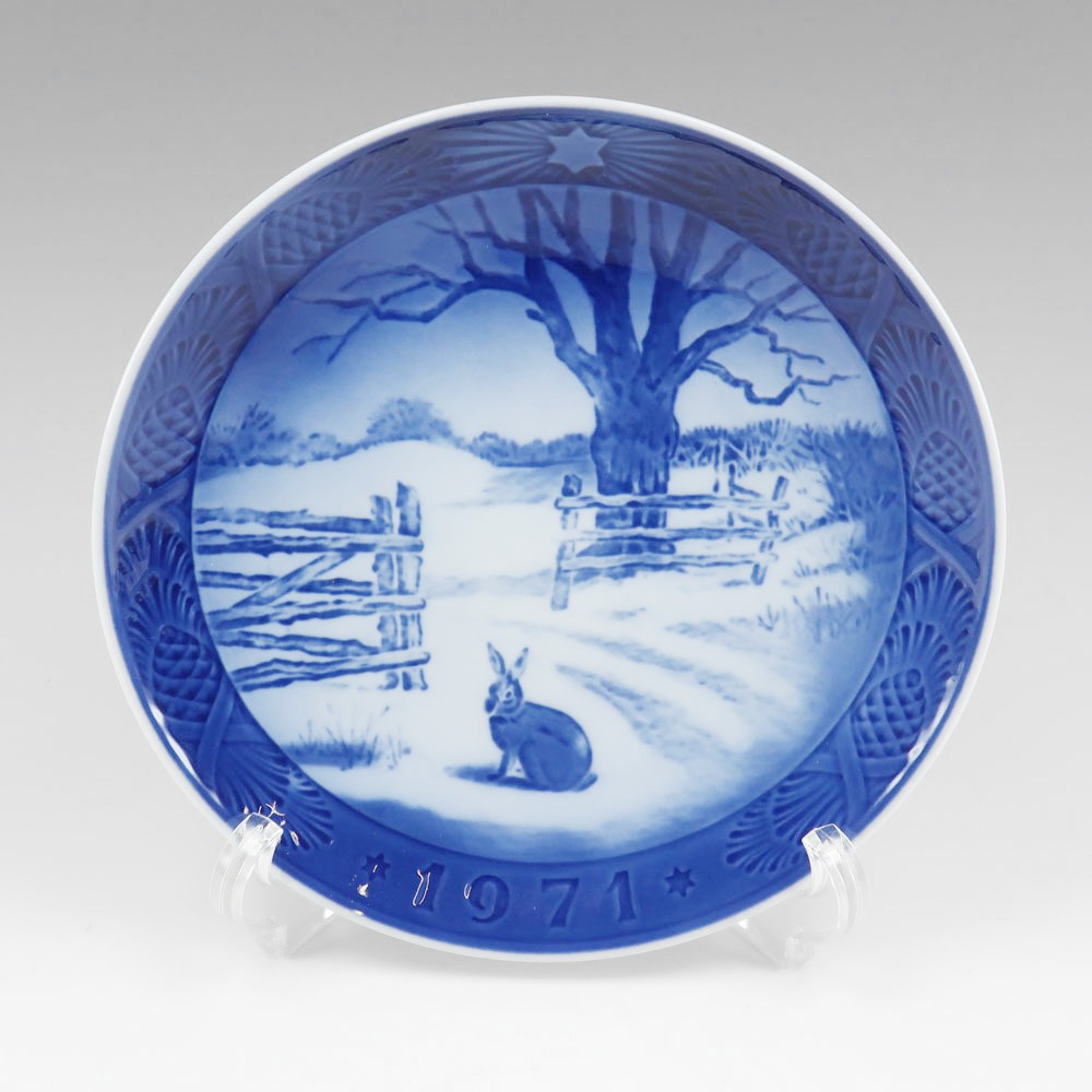 1971年イヤープレート 置物 オブジェ _ 中古品 A+ランク