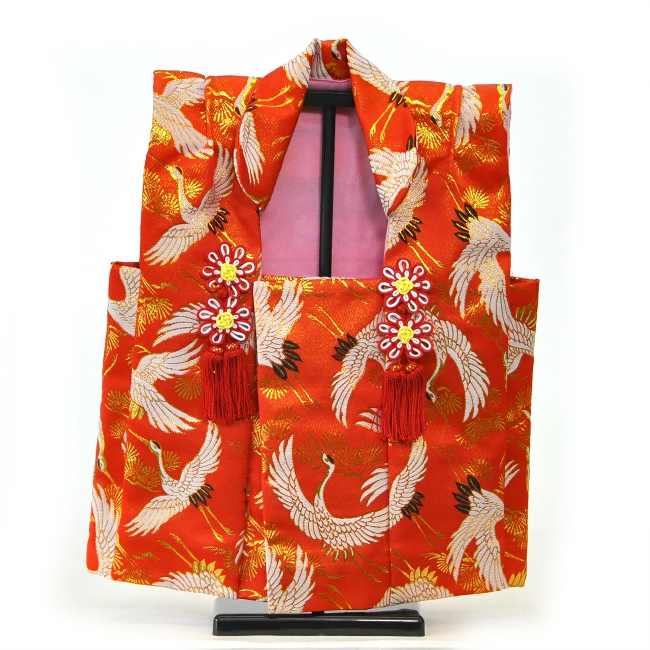 【雛人形】【E040】被布鶴柄着ても飾っても立派なお被布飾りの最高級品【ひな人形】【新作】【秀光】【限定品】