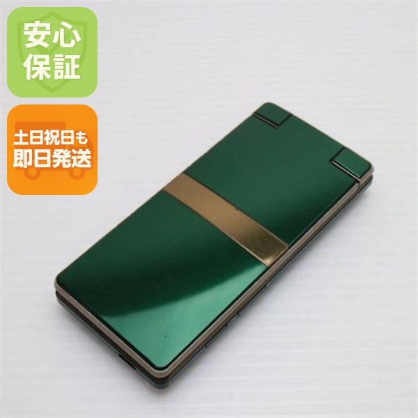 良品au SHF33 AQUOS K グリーン ガラケー SIMロック解除済み 87