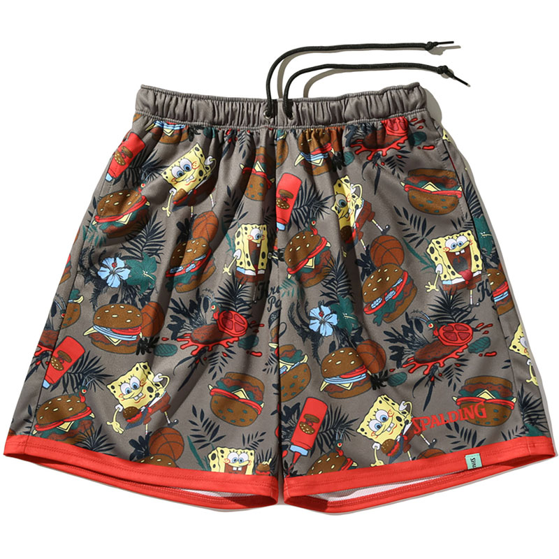 ジュニア ジャージーショーツ スポンジ・ボブ クラビー パーティ バスケットボール トレーニングハーフパンツＪ・ sjp25068s-8800