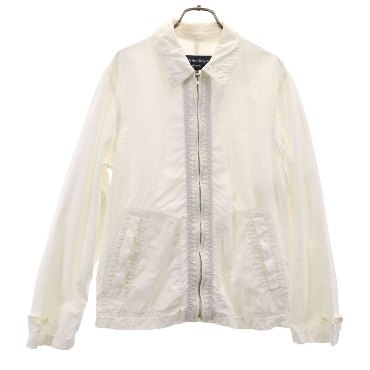 COMME des GARCONS HOMME コムデギャルソンオム 2007年 日本製 ブルゾン SS アイボリー ジャケット メンズ 古着