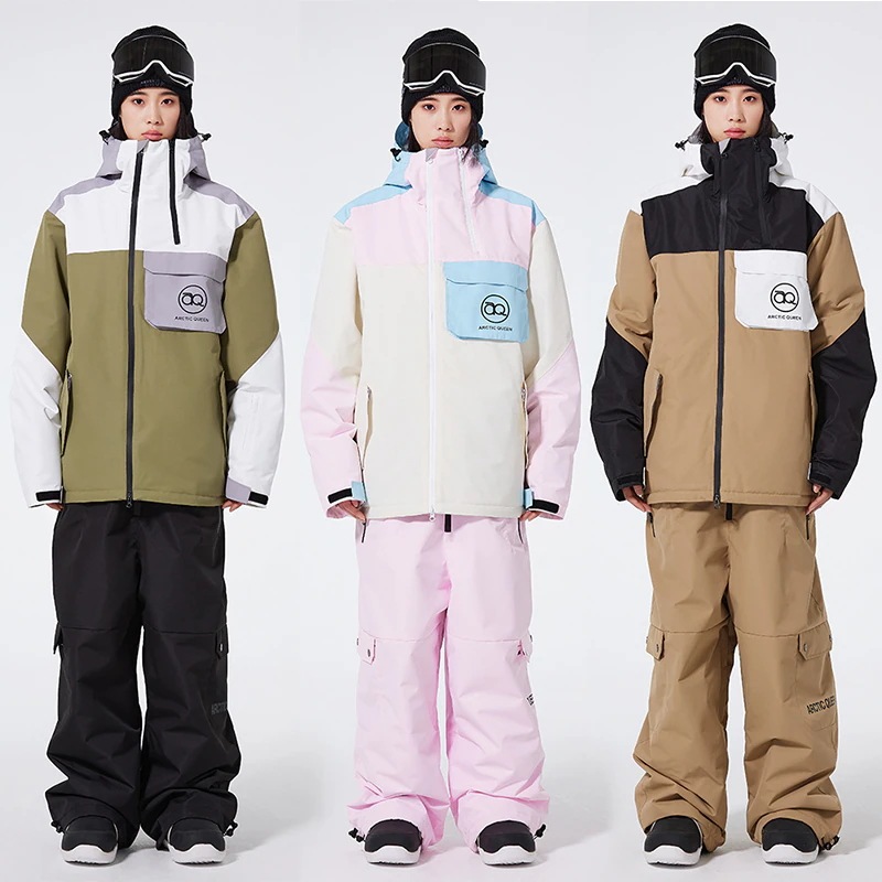 スノボウェア スキーウェア スノーボードウェア レディース メンズ 男女兼用 スノボーウェア スノボジャケット アウター 耐水圧10000mm ビブパンツ ボトムス トップス 韓国風
