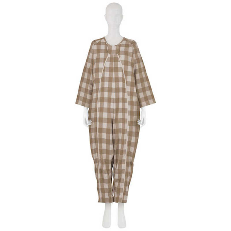 竹虎　フドーねまきA 厚手 L チェックベージュ　107094