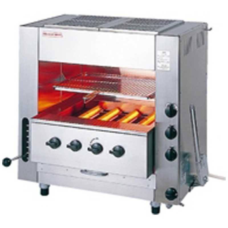 アサヒサンレッド　ガス赤外線同時両面焼グリラー ニュー武蔵 SGR-N65(中型)13A 　DGL992