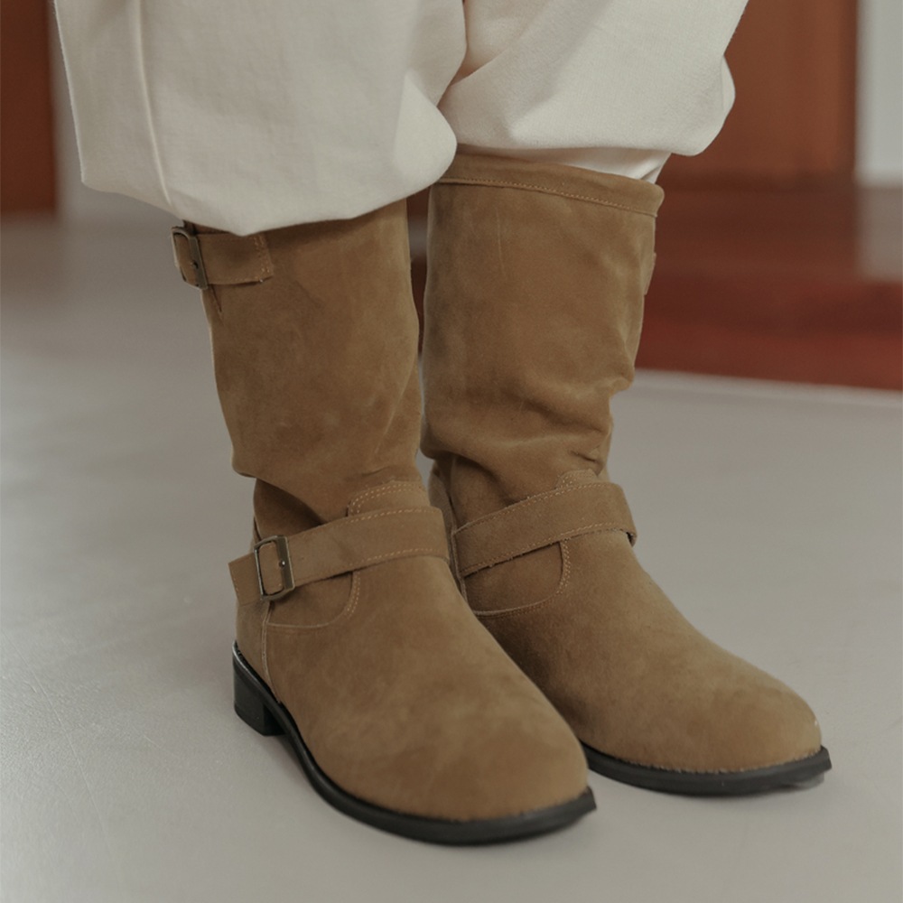 ローモンズバックルミドルブーツ - 2タイプ