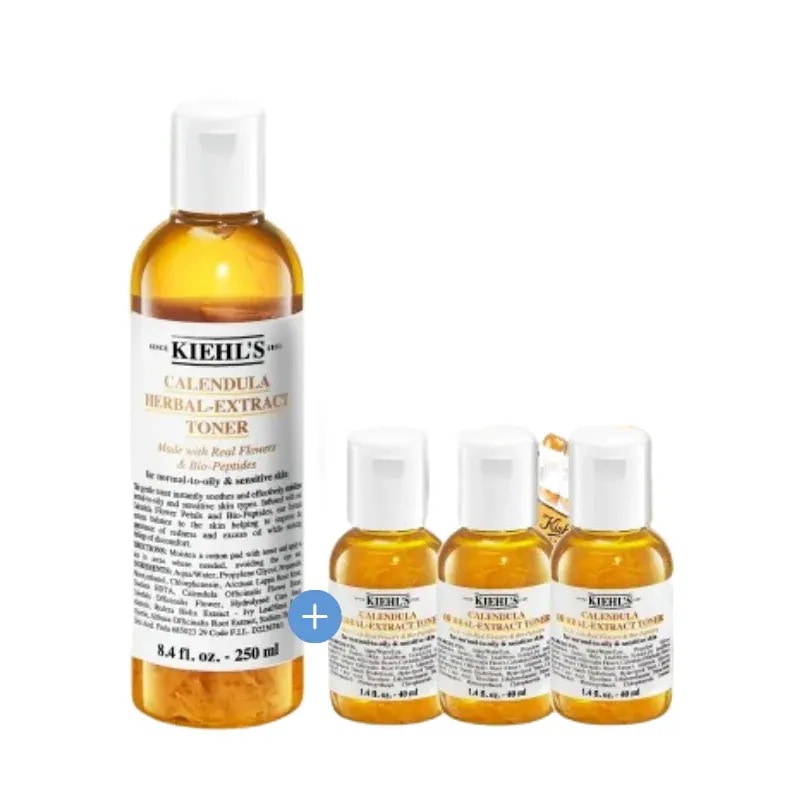 (+40ml*3贈呈)ハーバルトナーCLアルコールフリー 250ml カレンデュラ ハーバル エクストラトナー #バイオペプチド アラントイン
