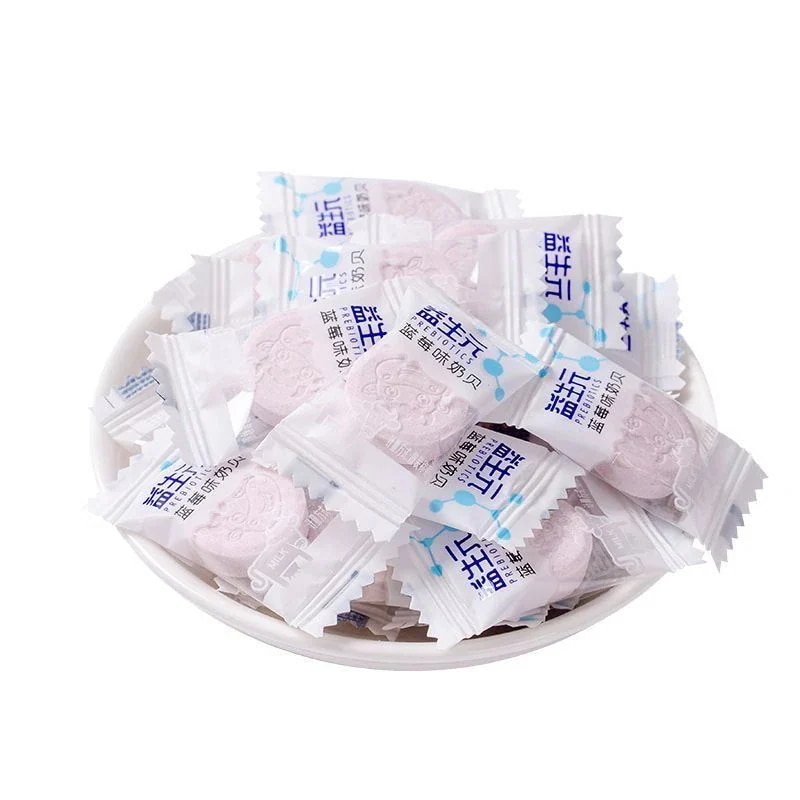 [新鮮/お得/ブログのおすすめ]プレバイオティクスミルクタブレットミルクタブレット個包装小包装乳スナックキャンディーけ駄菓子