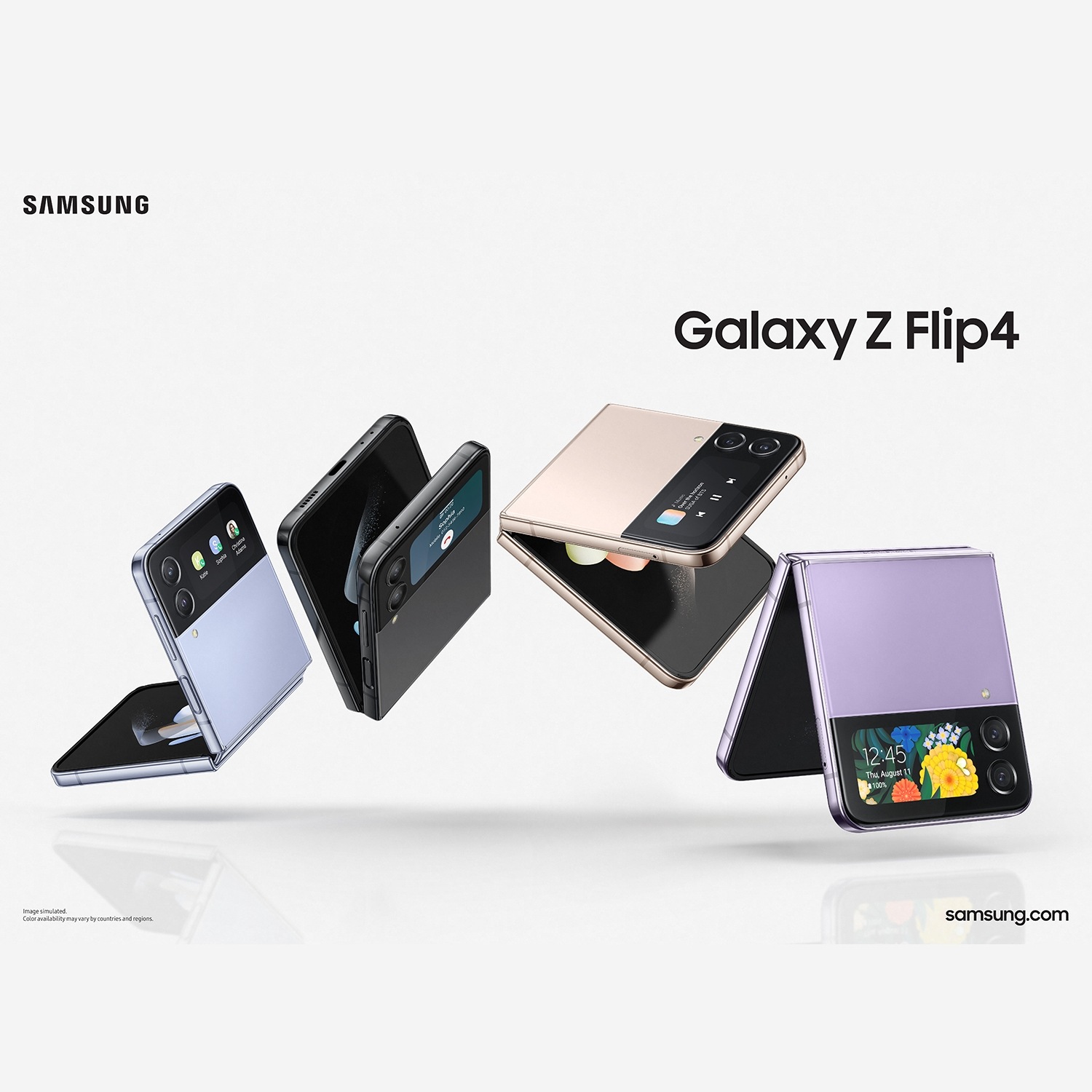 【税込送料無料】 SAMSUNG Galaxy Z Flip4 5G Dual-SIM(Nano+eSIM) 韓国版 SM-F721N 256GB 8GB RAM 海外版 SIMフリー 日本語環境対応