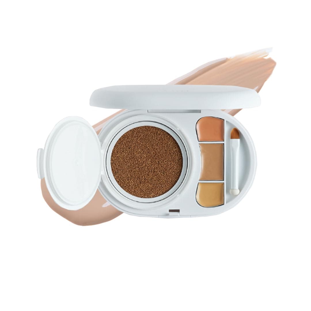 【全国送料無料】 エフェクト ライク フィニッシュ ファンデーション クッションファンデ 3色コンシーラー付き SPF50 PA 崩れにくい カバー力 シミ隠し 26 ウォーム