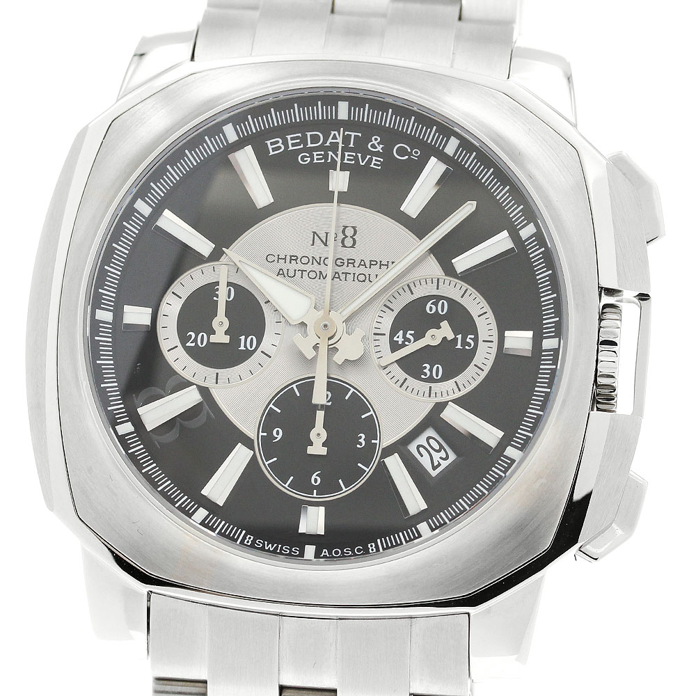ベダ＆カンパニー BEDAT&Co B867.011.311B N0.8 クロノグラフ デイト 自動巻き メンズ 良品 箱・保証書付き_894319【中古】
