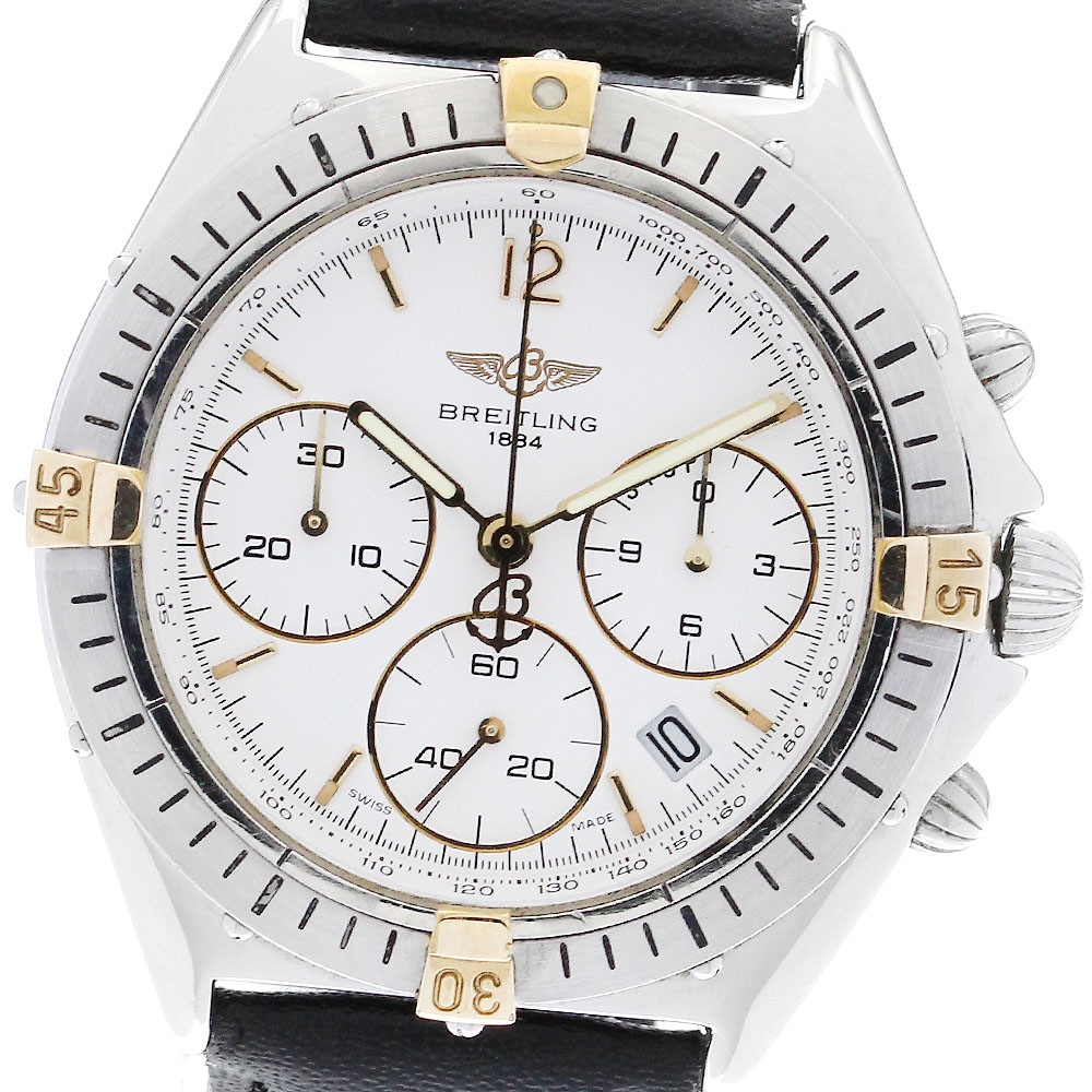 ブライトリング BREITLING B55045 クロノセクスタント デイト クォーツ ボーイズ _880003【中古】