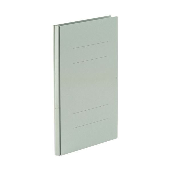 （まとめ）TANOSEE 背幅伸縮フラットファイル（PPラミ表紙）A4タテ 1000枚収容 背幅18118mm グレー 1冊20セット