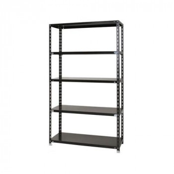 スチールラック NC1200-21-5段 間口1200×奥行450×高さ2100mm ブラック