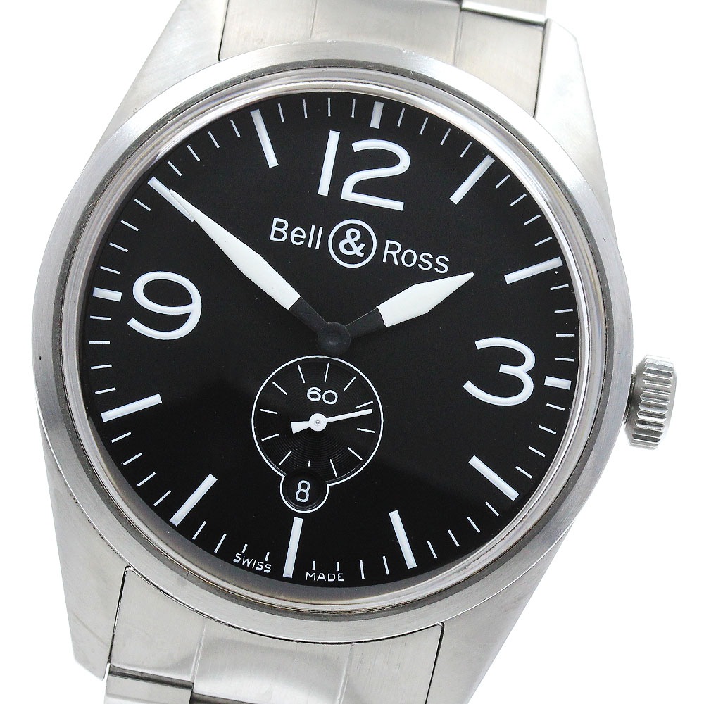 ベル＆ロス Bell＆Ross BR123-95-SS オフィサー スモールセコンド 自動巻き メンズ _919698【中古】