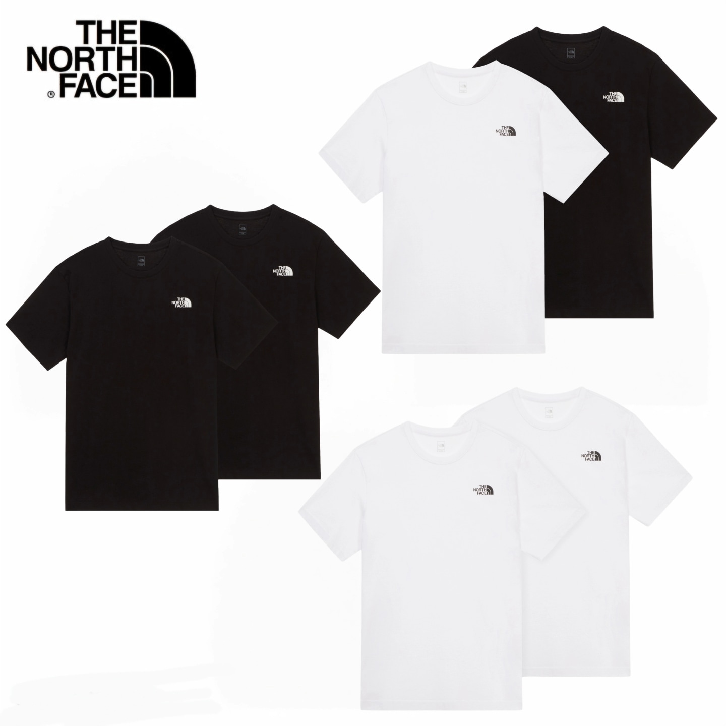 DOUBLE UP EX S/S R/TEE ダブルアップEX 半袖Tシャツ エッセンシャル 半袖Tシャツ 2PACK レギュラーフィット 基本カラー ホワイト ブラック