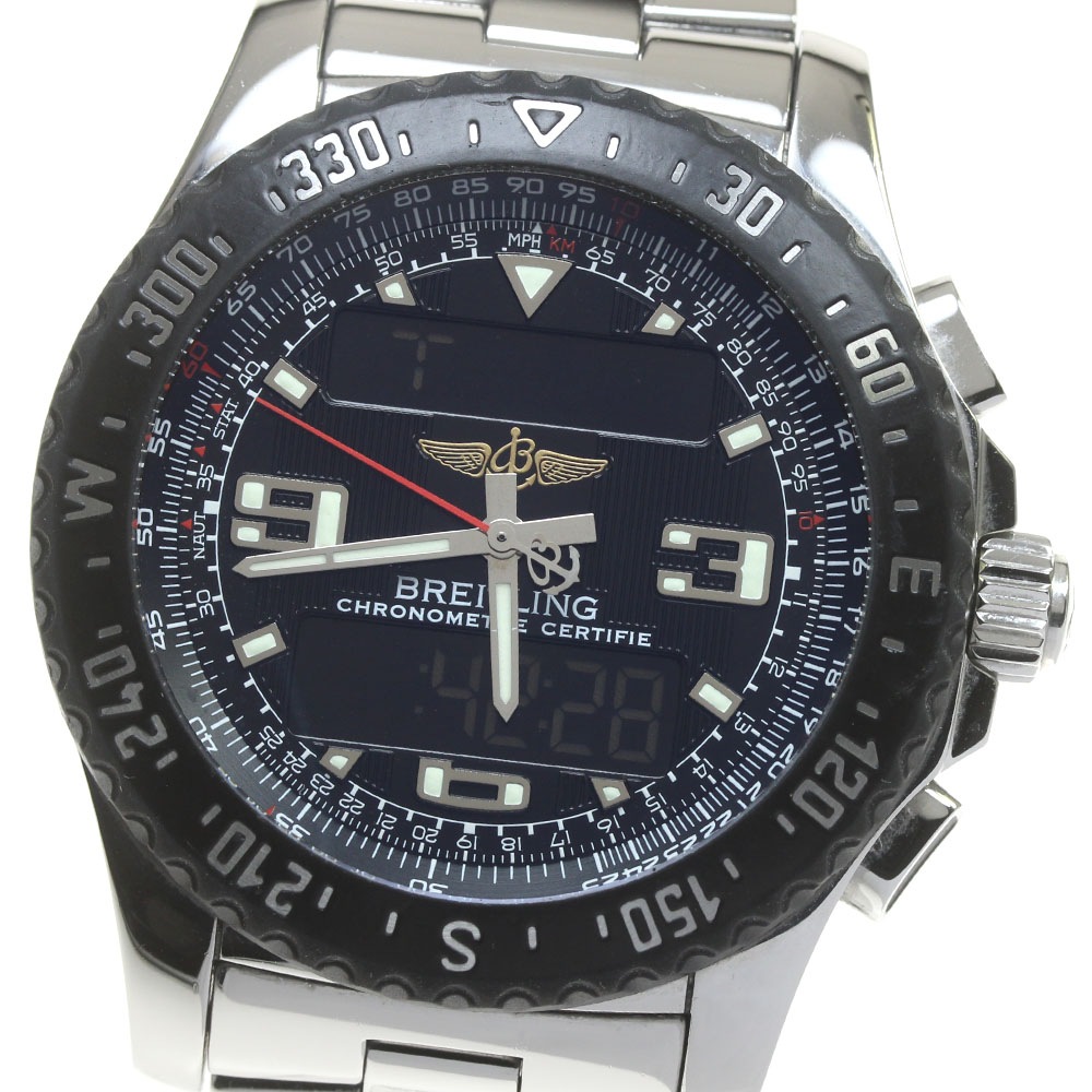 訳あり ブライトリング BREITLING A78364 エアーウルフ レイブン クォーツ メンズ _860498【中古】