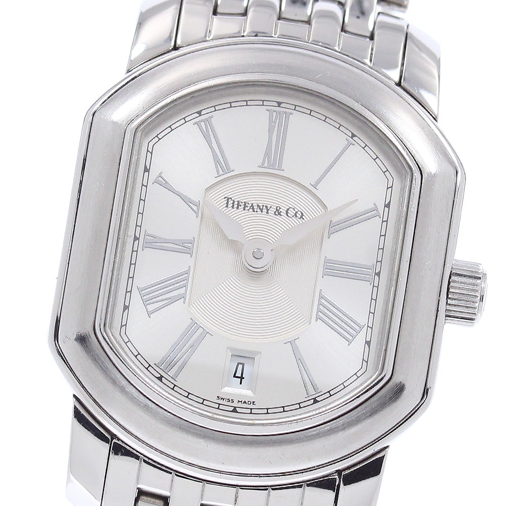 ティファニー TIFFANY&Co. マーククーペ デイト クォーツ レディース _955147【中古】