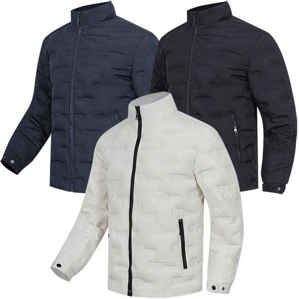 シームレス高周波放熱ハイネック軽量パディングジャンパー ジャケット ゴルフ