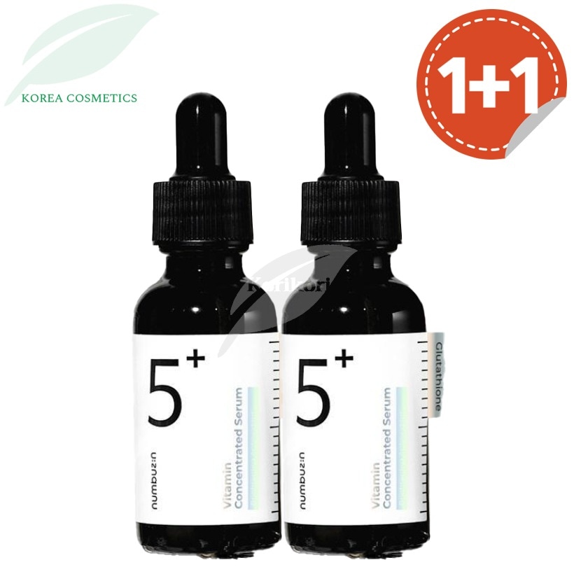 【ダブル企画 1+1】ナンバーズイン 5番 グルタチオンC シミケア アンプル 30ml × 2 肌トーンアップ