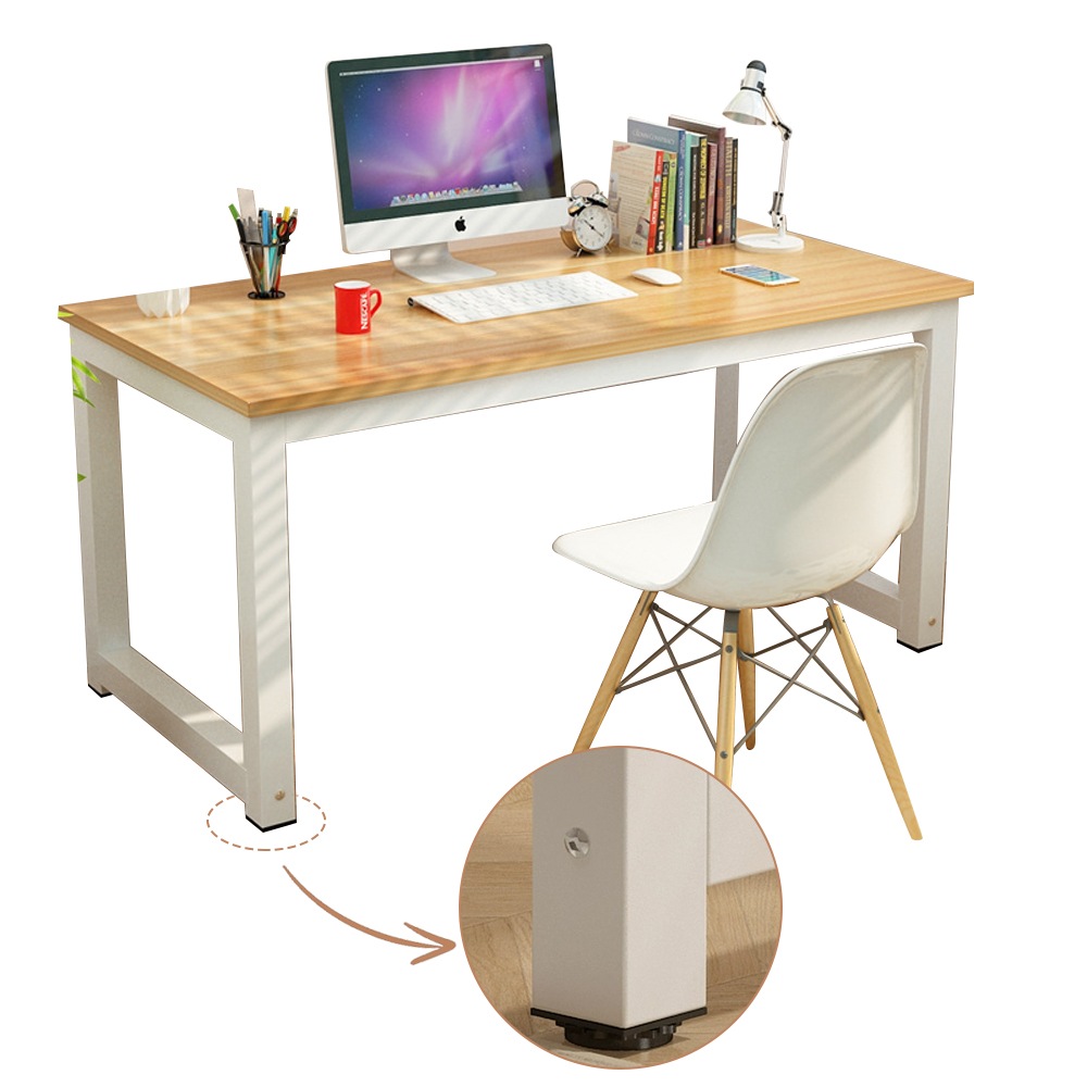 パソコンデスク デスクおしゃれ pcデスク コンパクト スリム 北欧 パソコンラック PCラック テーブル[幅100cm 奥行60cm　高さ73ｃｍ] 一人暮らし リビング 学習デスク 勉強机 C-6