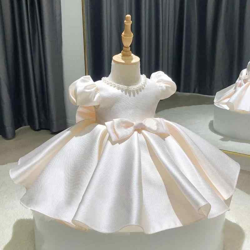 今月上新ドレス ベビー 女の子 プリンセス フレンチ チュール ふんわり ボリューム 1歳 誕生日 バースデー 結婚式 フラワーガール セレモニー フォーマル ホワイト ポリエステル リネン