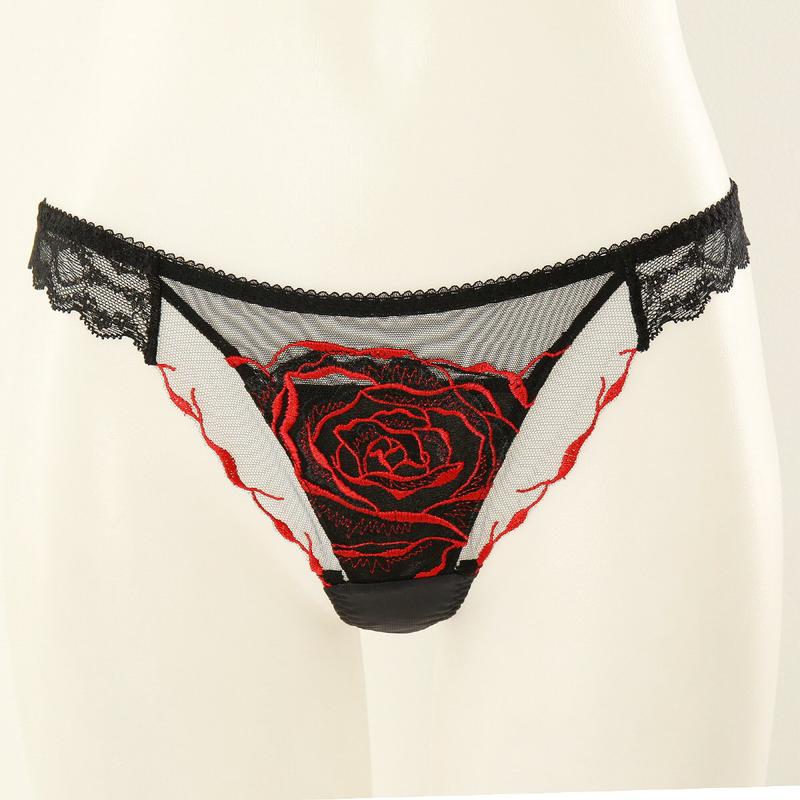 フローラル刺繍女性Tバック (WPT2070T)