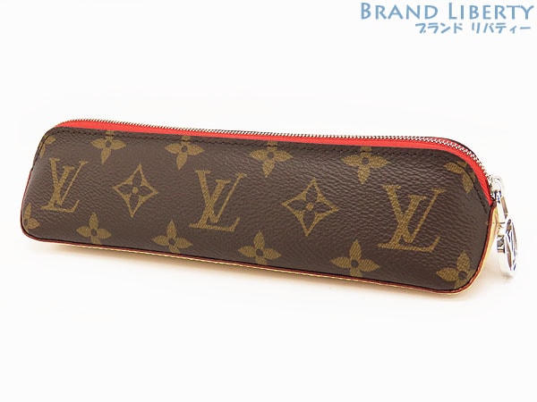 美品ルイヴィトンモノグラムトゥルースエリザベットペンケースペンポーチマルチケース小物入れルージュレッドGI0009