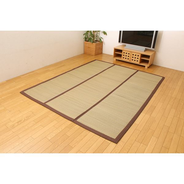 チップウレタン8mm入り い草ラグカーペット 『FCコルトNF』 約200x200cm 正方形