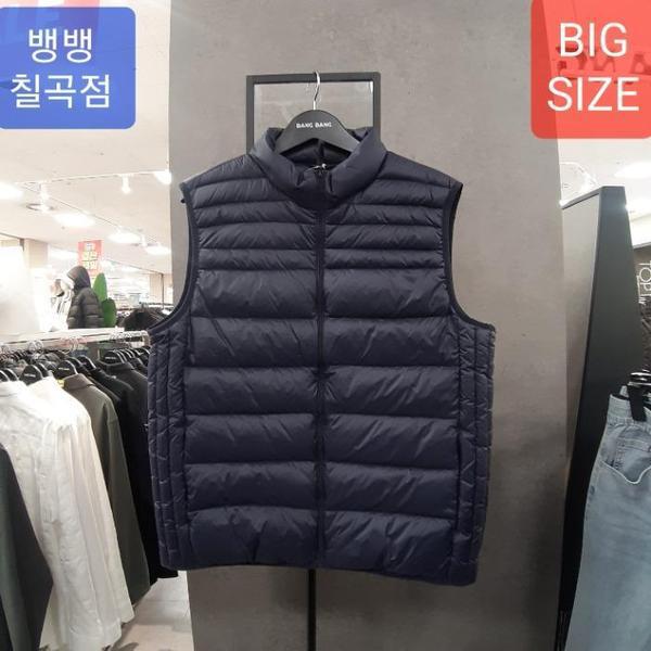 HC09 共用 ビッグサイズ ガチョウダウン ジップアップパディングベスト 共用で着るハイネック 暖かい (S44665575)